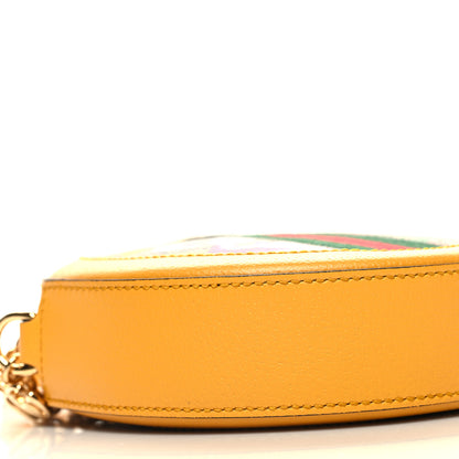 Gucci GG Supreme Monogram Flora Web Mini Ophidia Round Shoulder Bag Beige Multicolor Crop 9 of 11