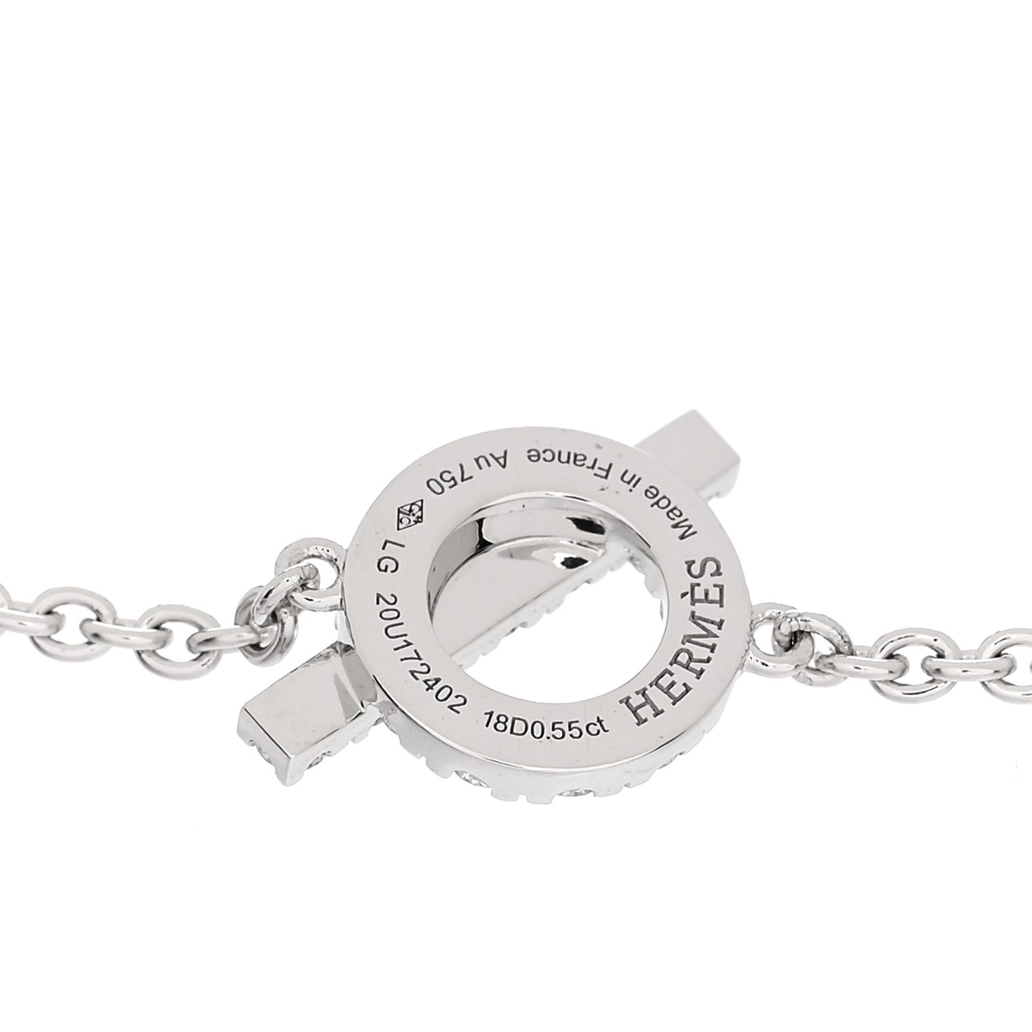18K White Gold Diamond Finesse Bracelet LG