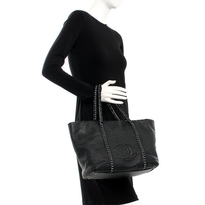 Chanel Deerskin Luxe Ligne Tote Black 2 of 6