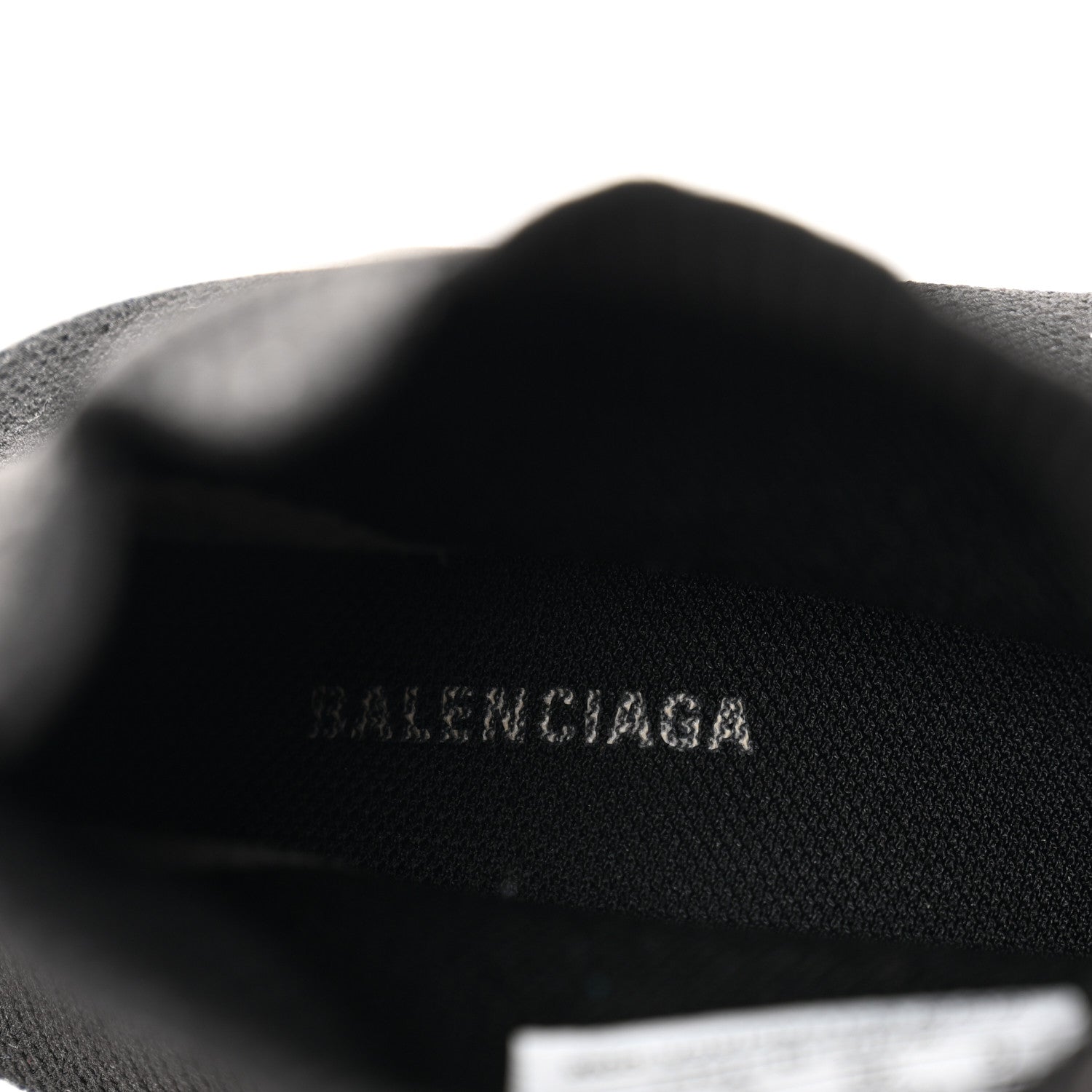 Balenciaga Neoprene Knit Womens Speed Sneakers 39 Black White 8 of 9