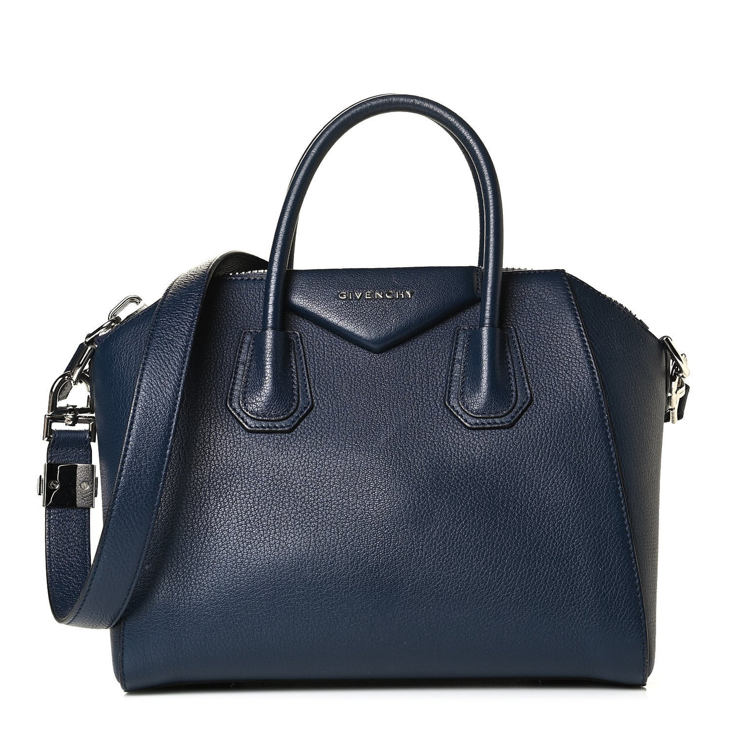 Sugar Goatskin Small Antigona Navy