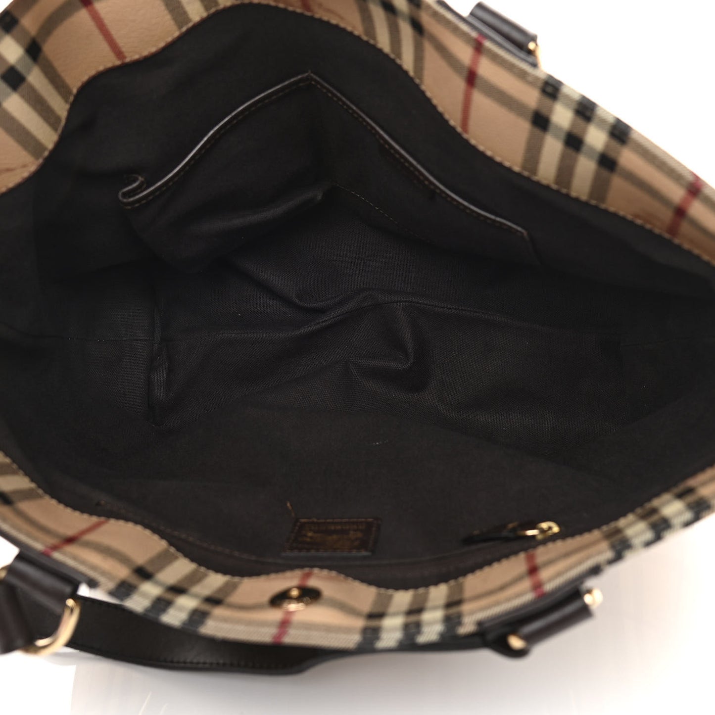 Haymarket Check Tote Chocolate