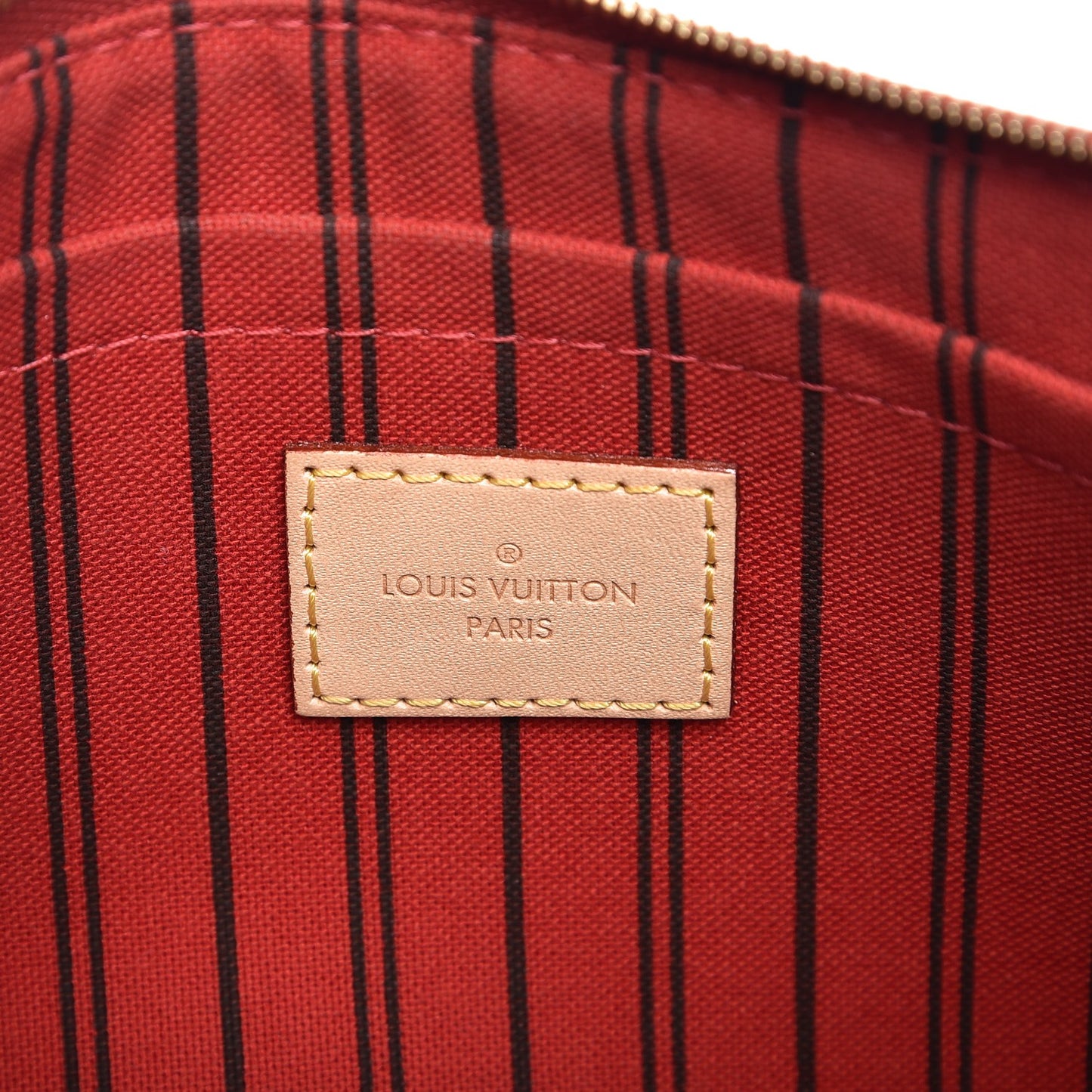 Monogram Neverfull MM GM Pochette Cherry