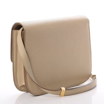 Celine Goatskin Medium Classic Box Flap Bag Dune 3 of 9