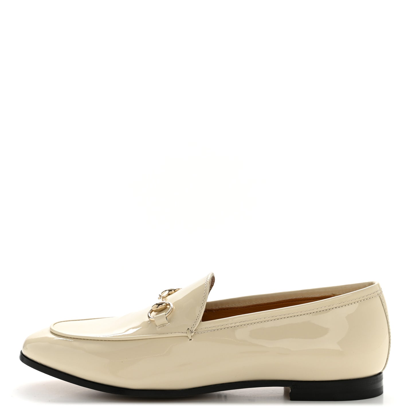 Vitello Vernice Soft Womens Jordaan Loafers 38 New Ivoire