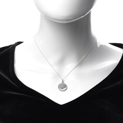 Tiffany Sterling Silver Twist Round Charm Necklace 2 of 6