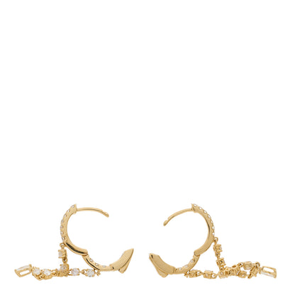 Anita Ko 18K Yellow Gold Diamond Sienna Huggies Earrings 4 of 5
