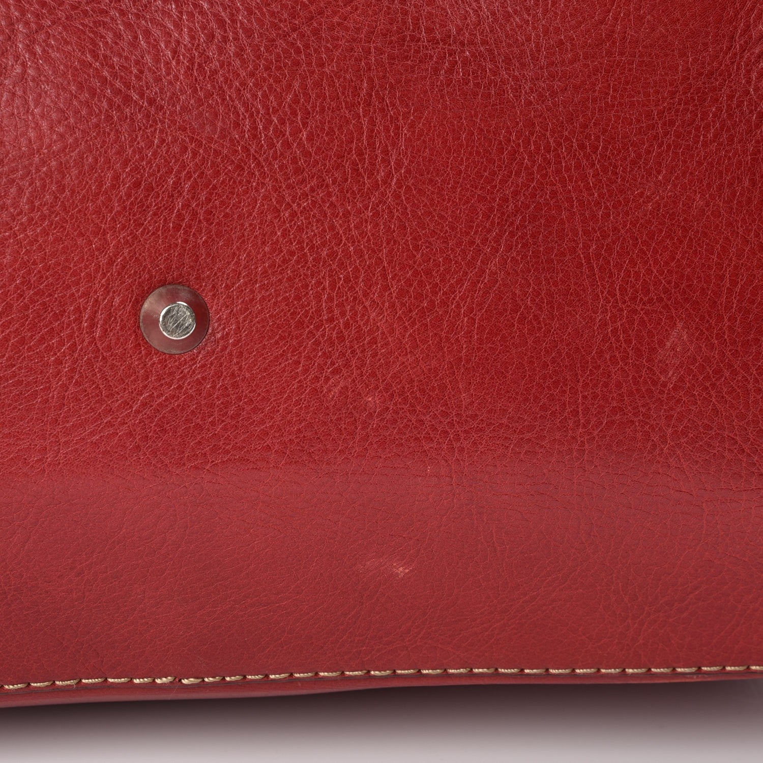Chloe Calfskin Edith Dome Bowler Red 12 of 12