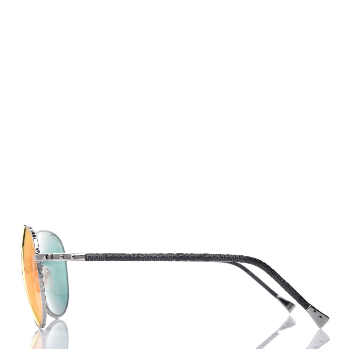 Damier Graphite Conspiration Pilote Aviator Sunglasses Z0791U Silver