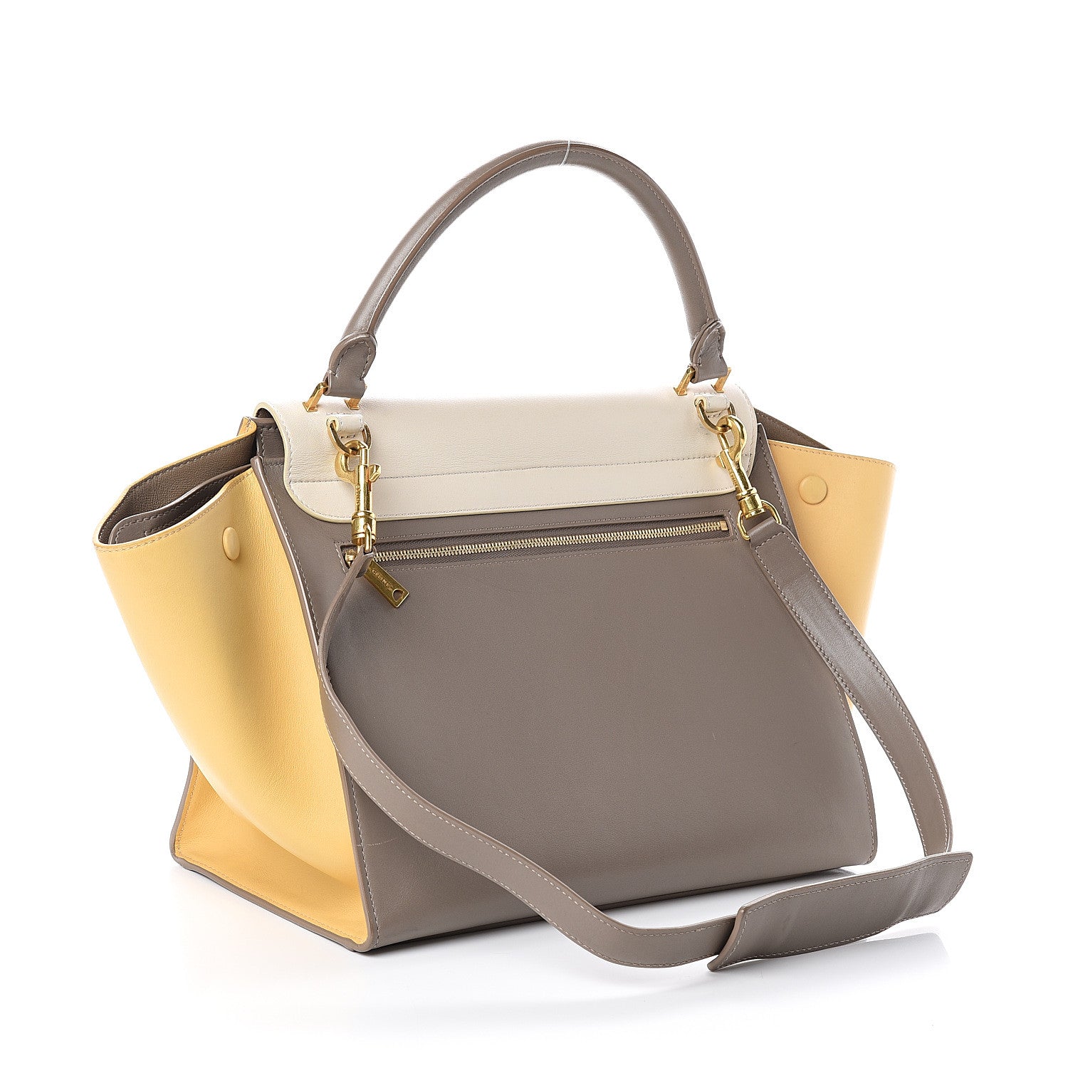 Celine Smooth Calfskin Medium Tri-Color Trapeze Butter 2 of 8