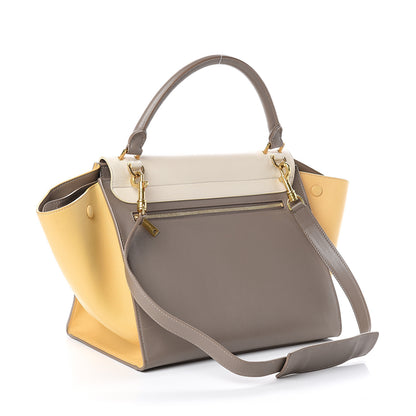 Celine Smooth Calfskin Medium Tri-Color Trapeze Butter 2 of 8