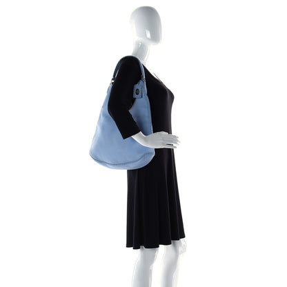 Fendi Cuoio Romano Selleria Shoulder Bag Sky Blue 3 of 10