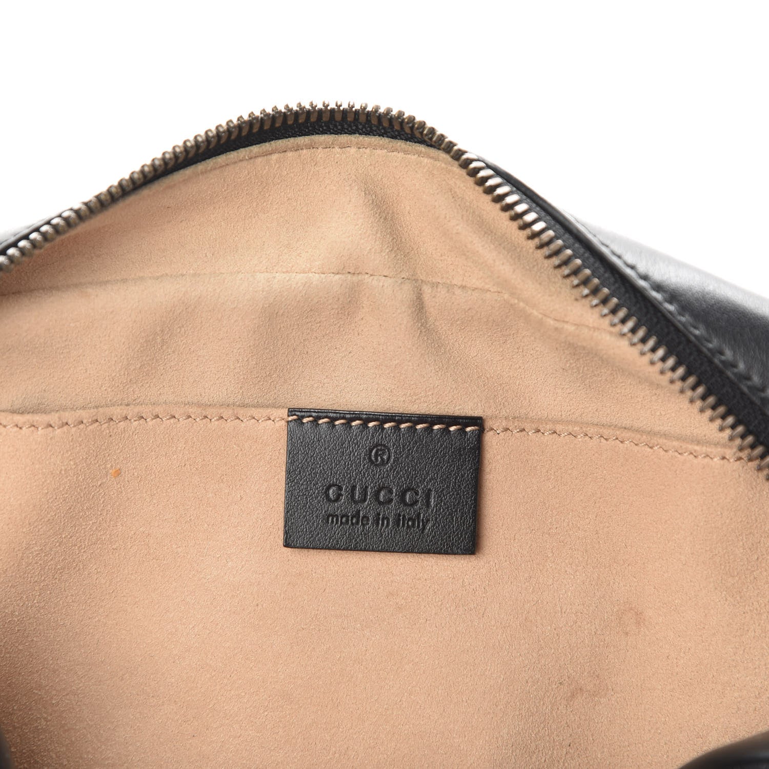 Gucci Calfskin Matelasse Small GG Marmont Chain Shoulder Bag Black 6 of 9