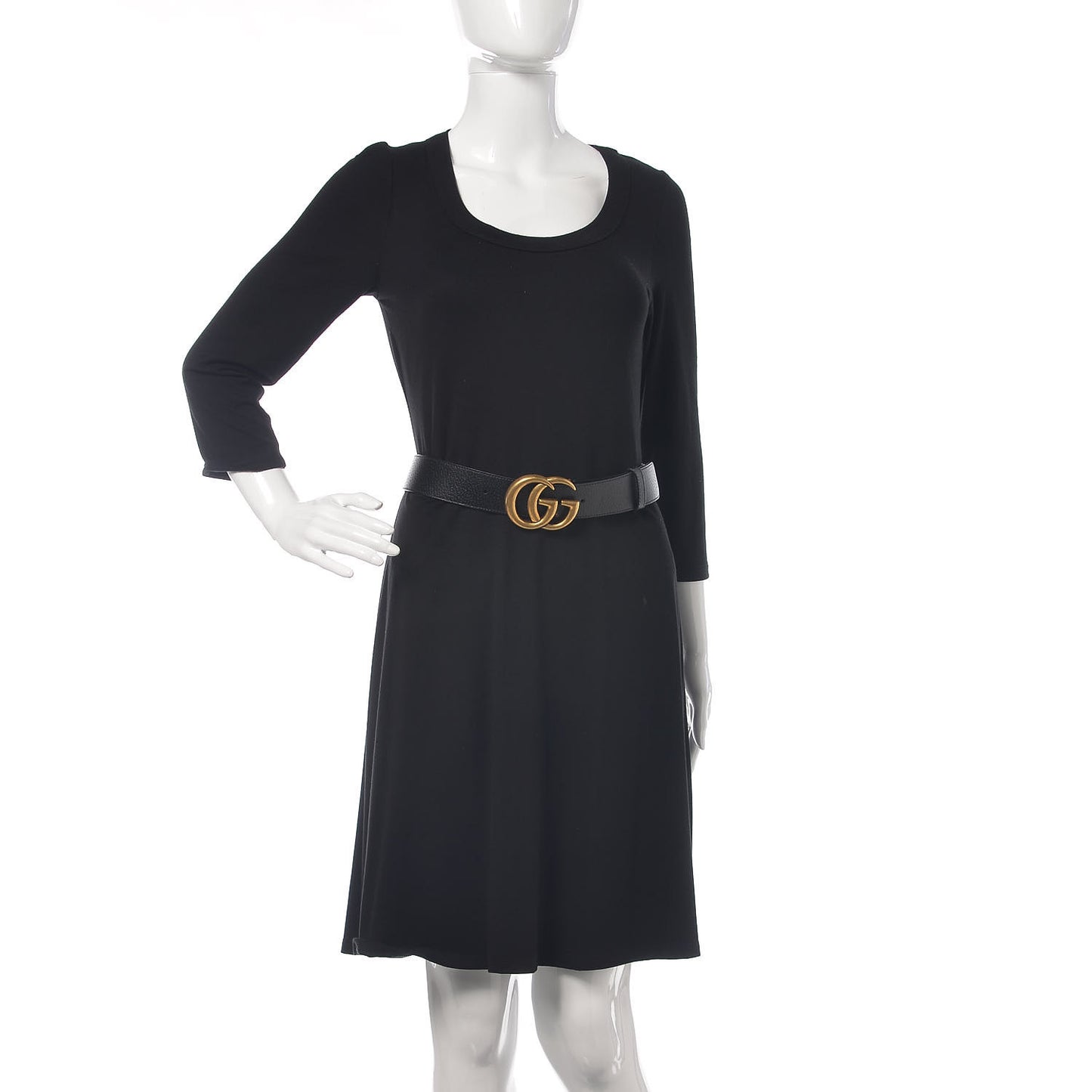 Textured Calfskin Double G 40mm Belt 100 40 Black