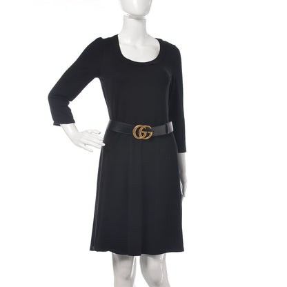 Gucci Textured Calfskin Double G 40mm Belt 100 40 Black 2 of 6