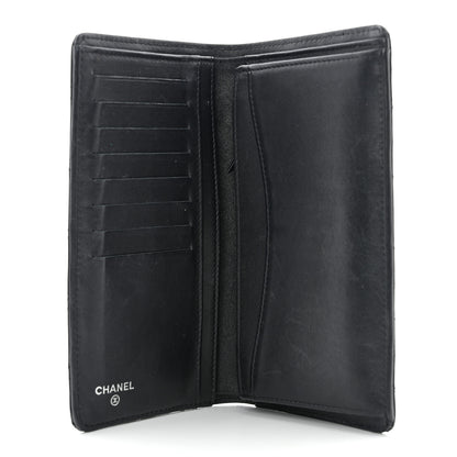 Chanel Patent Calfskin Quilted Yen Wallet So Black 5 of 14