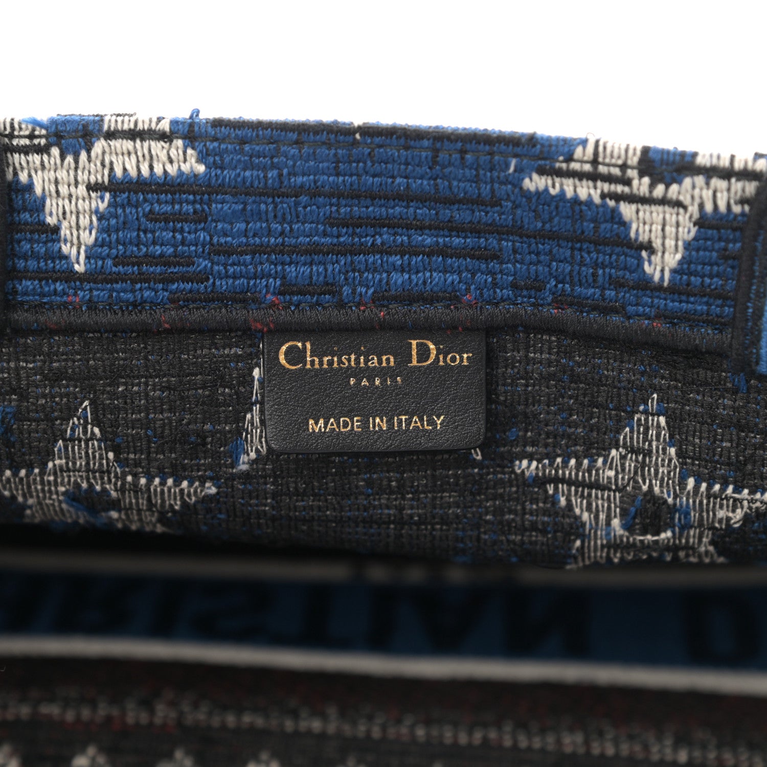 Christian Dior Canvas Embroidered Exclusive US Book Tote Multicolor 6 of 13