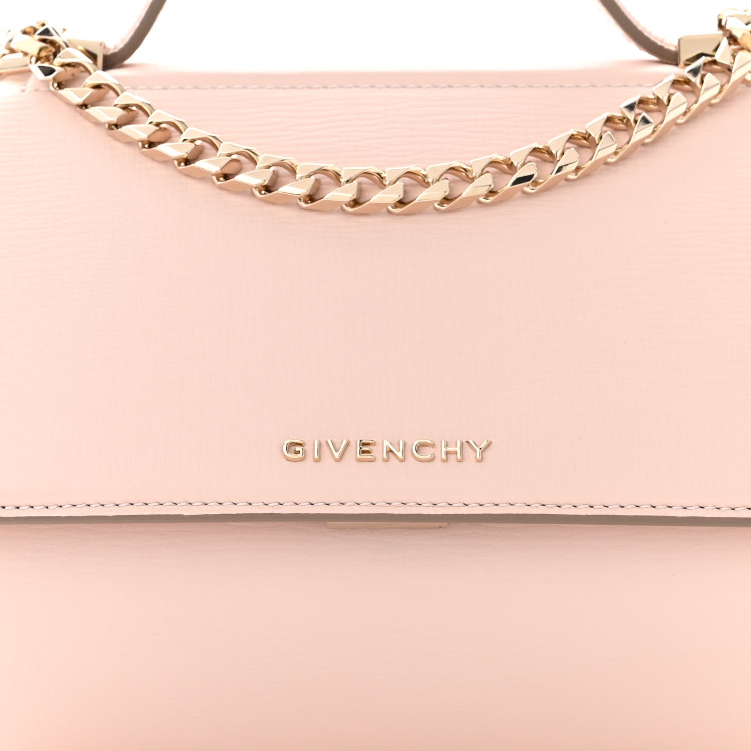 Givenchy Textured Calfskin Mini Pandora Box Chain Crossbody Bag Powder Pink 8 of 11