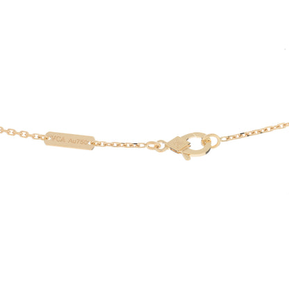 Van Cleef & Arpels 18K Yellow Gold Mother of Pearl Vintage Alhambra Pendant Necklace 4 of 5