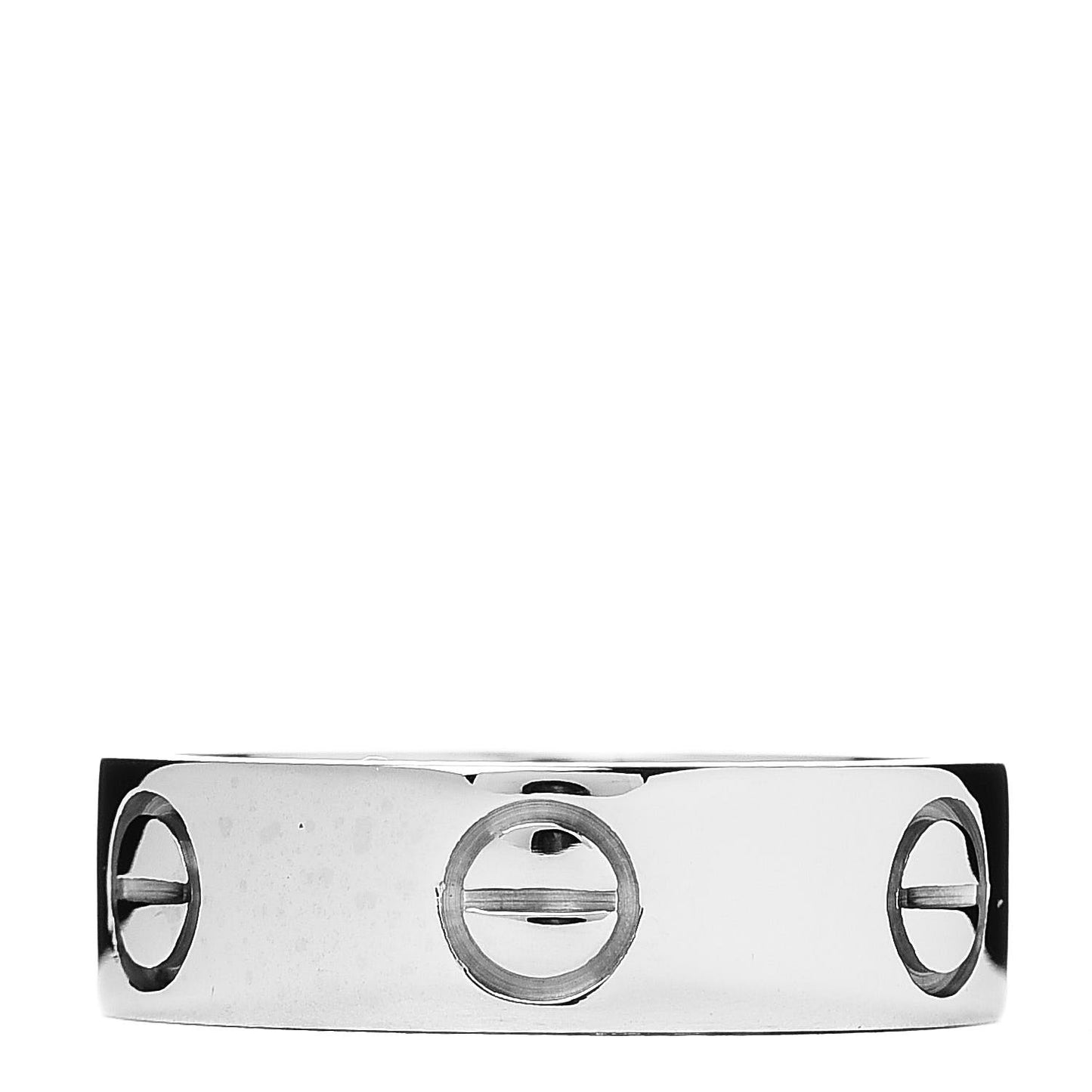 18K White Gold 5.5mm LOVE Ring 51 5.75