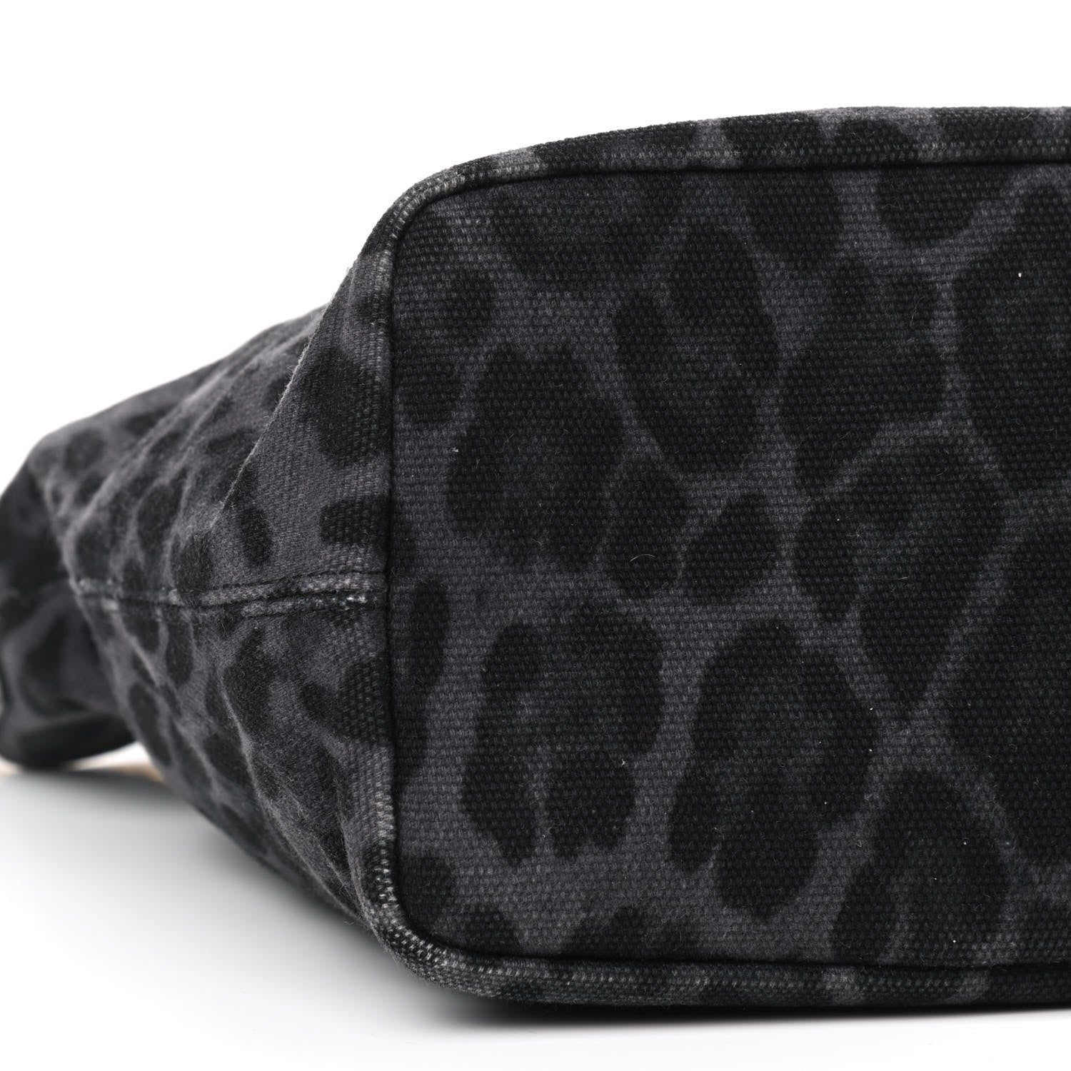 Dolce & Gabbana Canvas Dauphine Leopard Print Studded Beatrice Love Tote Black 5 of 7
