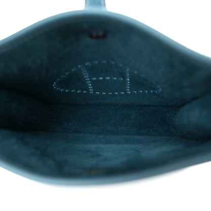 Hermes Taurillon Clemence Evelyne TPM New Blue Jean 5 of 11