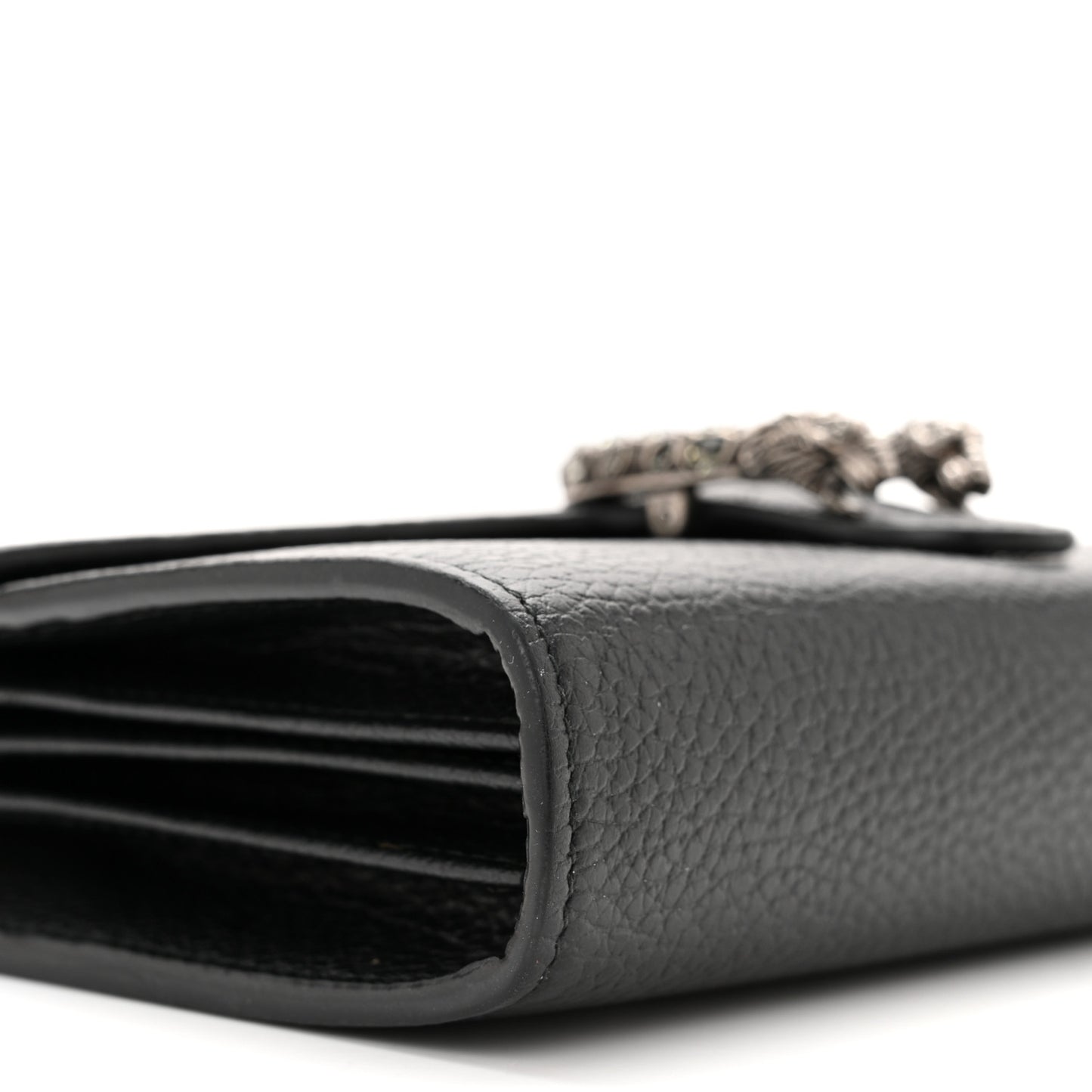 Calfskin Mini Dionysus Chain Wallet Black