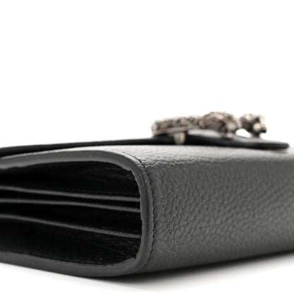 Gucci Calfskin Mini Dionysus Chain Wallet Black 8 of 9