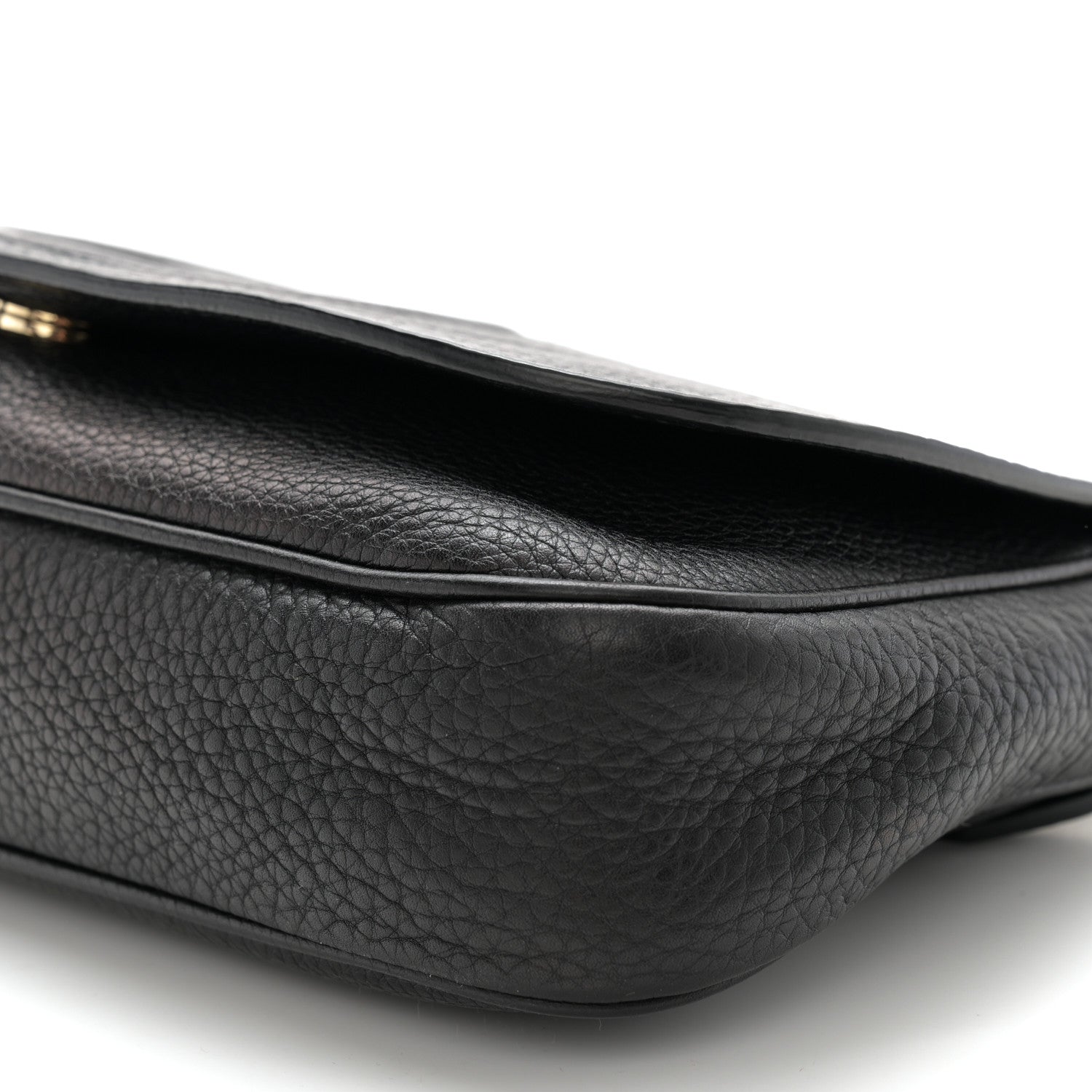 Gucci Pebbled Calfskin Medium Soho Flap Crossbody Black 10 of 10