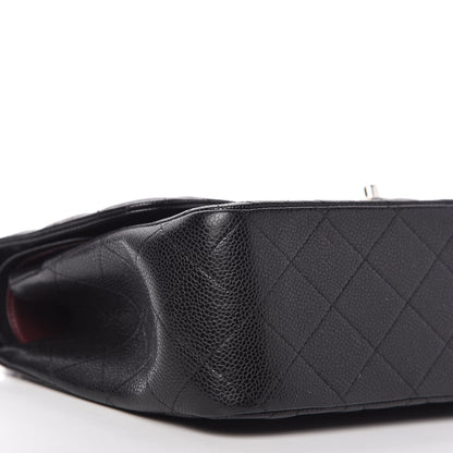 Chanel Caviar Quilted Jumbo Double Flap Black 6 of 11