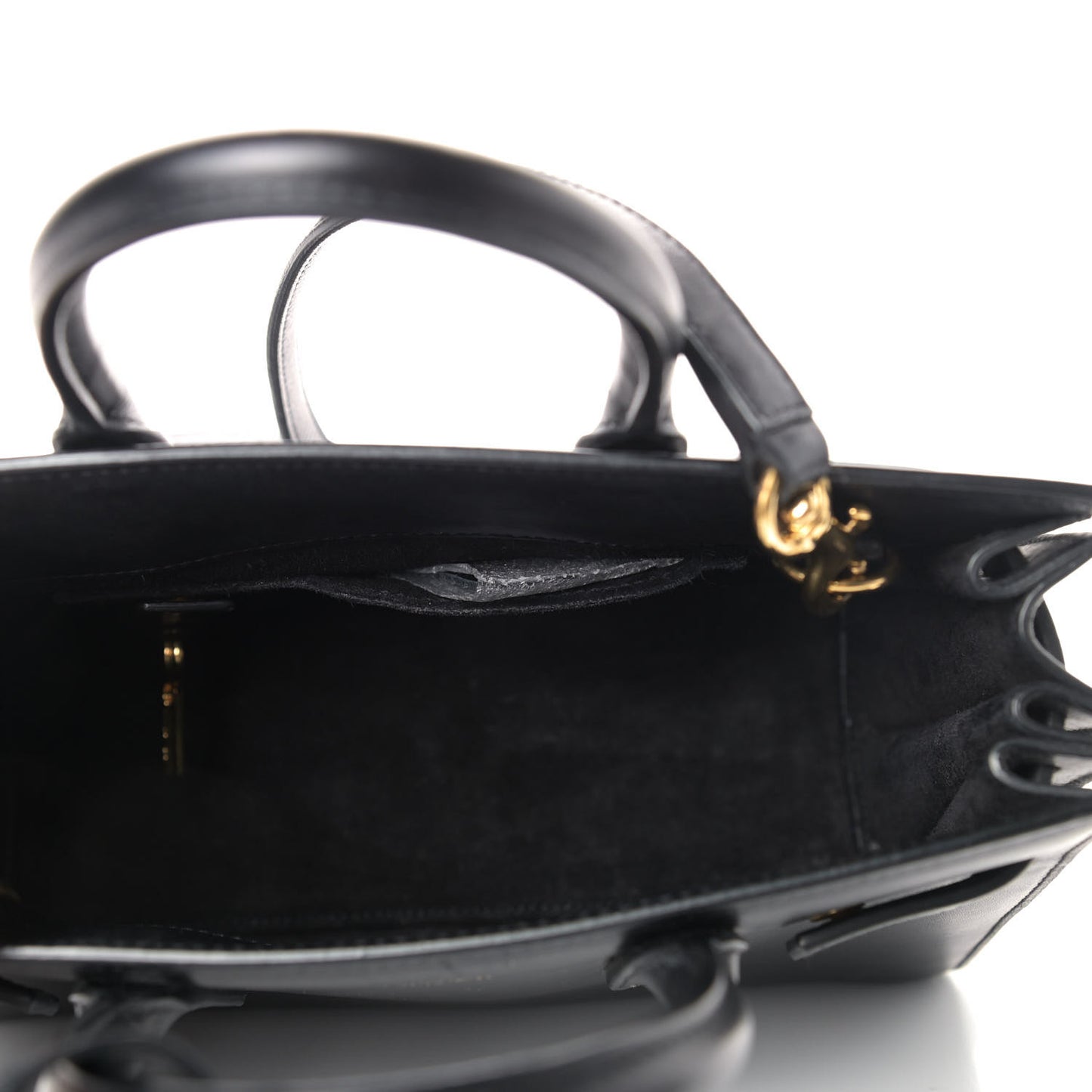 Calfskin Nano Sac De Jour Black