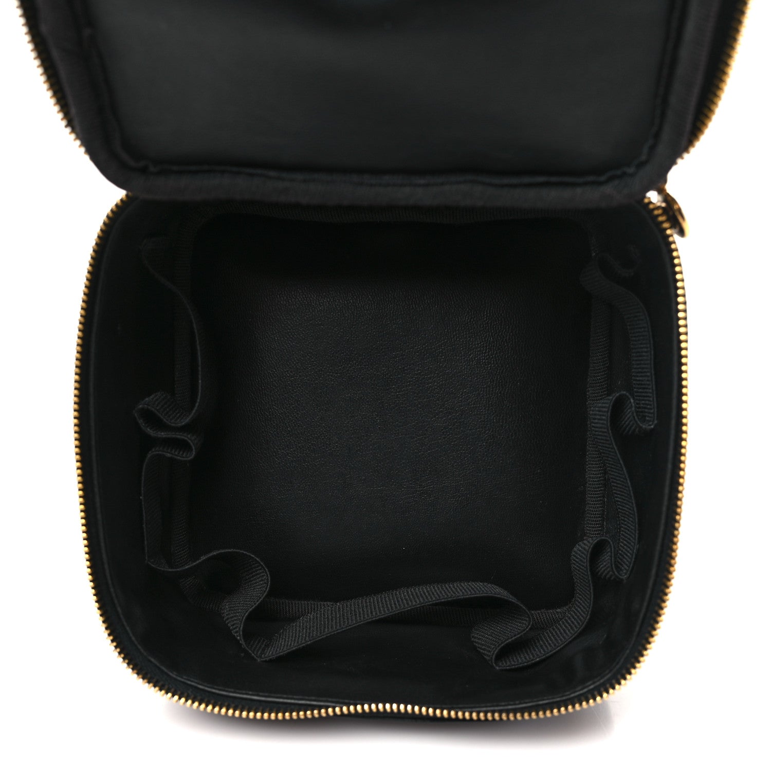 Chanel Patent Vanity Cosmetic Case Black Black 5 of 9