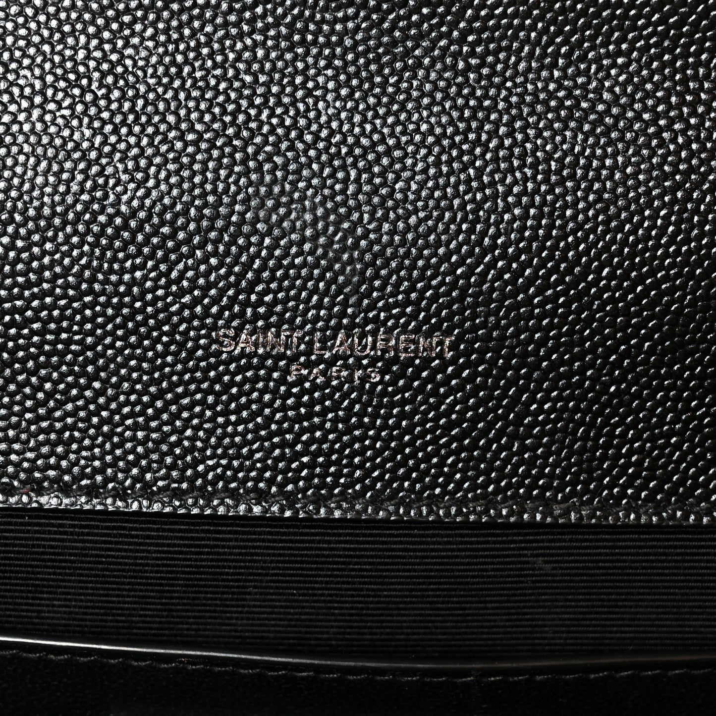 Grain De Poudre Textured Mixed Matelasse Triquilt Medium Monogram Monochrome Satchel Black