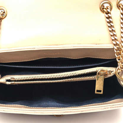 Saint Laurent Calfskin Y Quilted Monogram Small Loulou Chain Satchel Dark Beige 5 of 12
