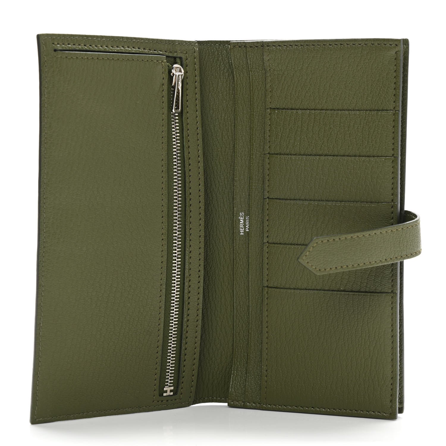 Hermes Chevre Mysore Bearn Gusset Wallet Canopee 5 of 8