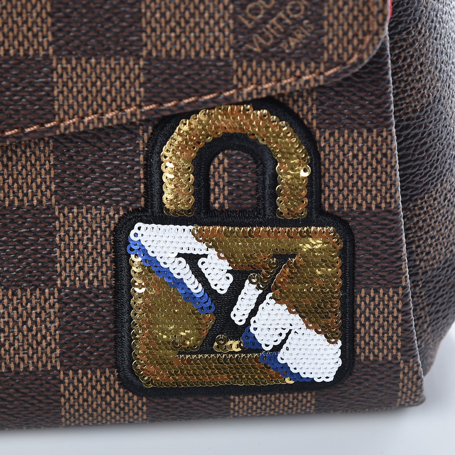 Louis Vuitton Damier Ebene Patches Croisette 12 of 14
