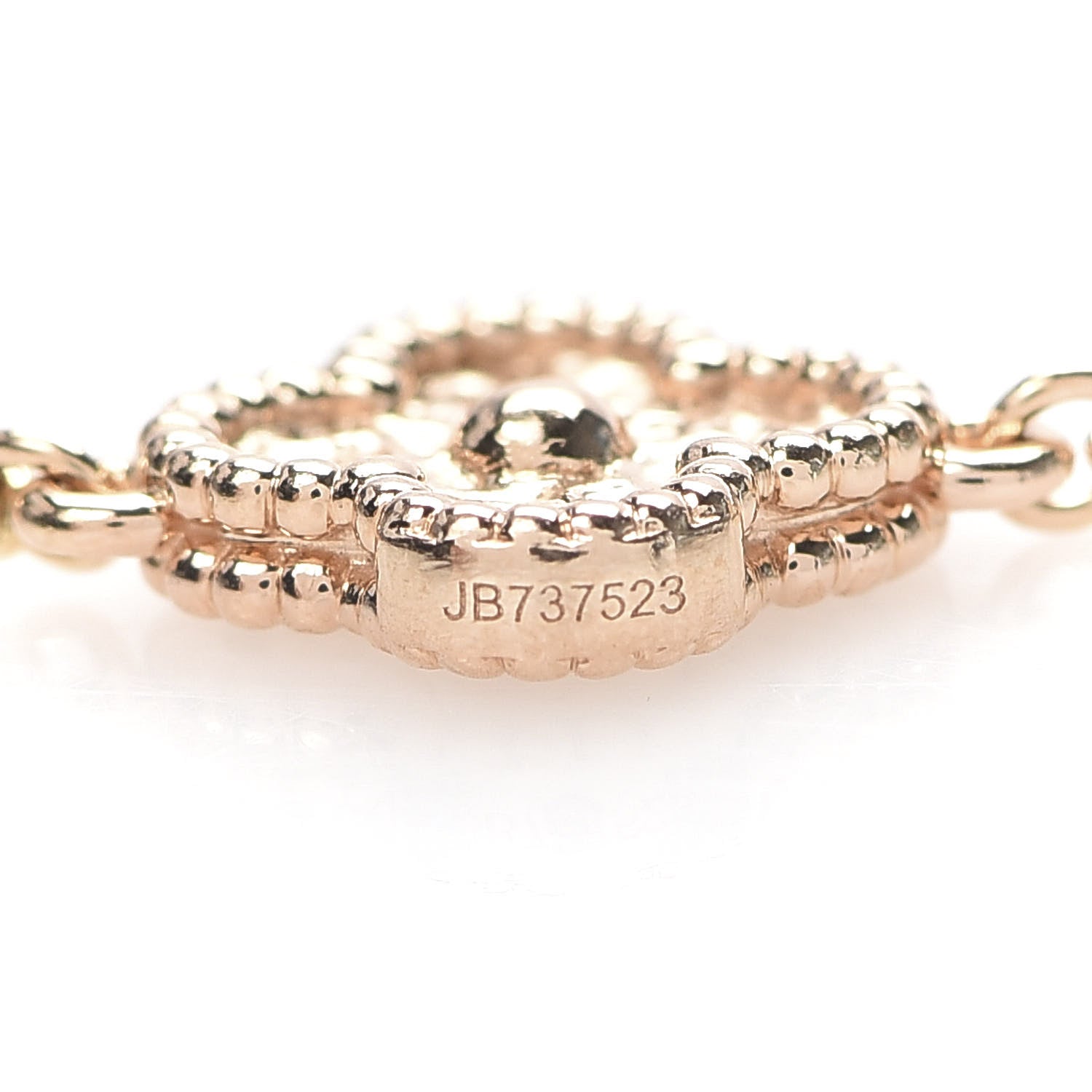 Van Cleef & Arpels 18K Rose Gold 6 Motifs Sweet Alhambra Bracelet 6 of 6