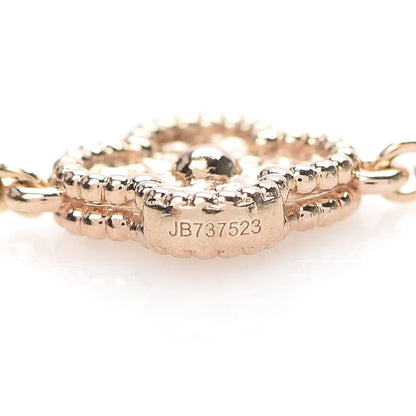 Van Cleef & Arpels 18K Rose Gold 6 Motifs Sweet Alhambra Bracelet 6 of 6
