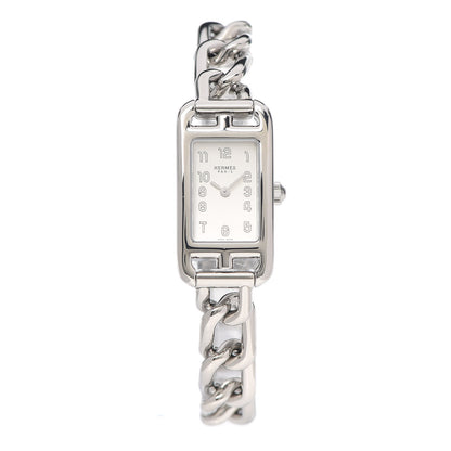 Hermes Stainless Steel 17mm Nantucket Quartz Watch 1 of 6