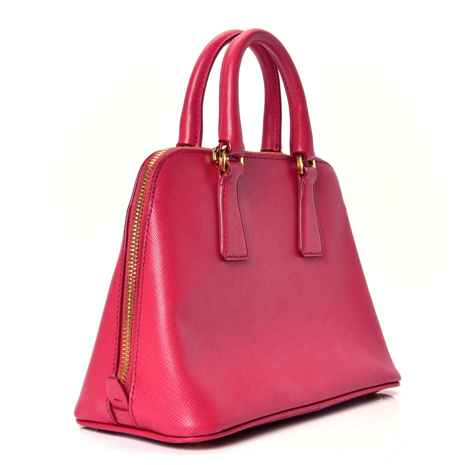 Prada Saffiano Lux Small Promenade Tote Peonia 2 of 4