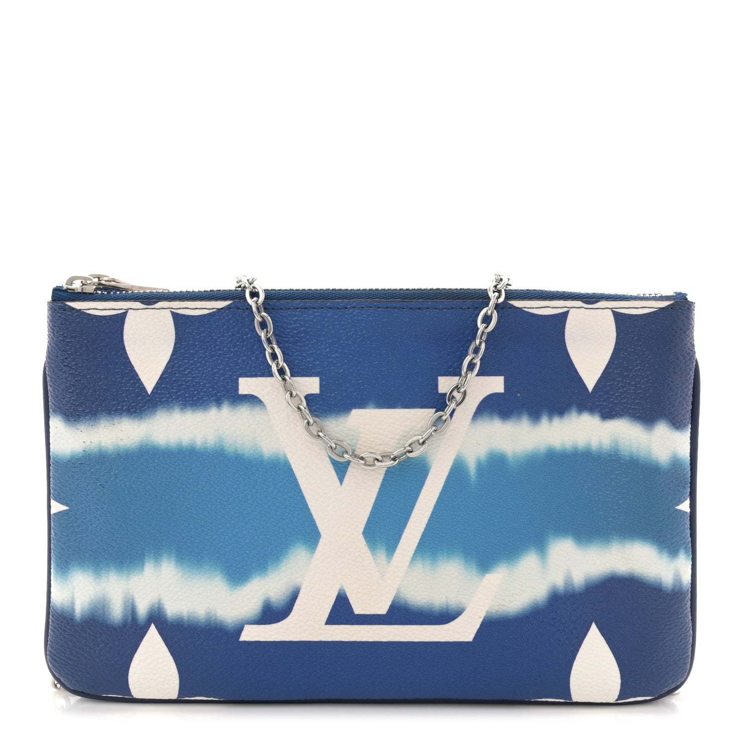 Louis Vuitton Monogram Giant Escale Double Zip Pochette Blue 1 of 10