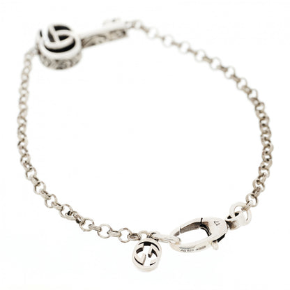 Gucci Sterling Silver Double G Key Bracelet 2 of 6