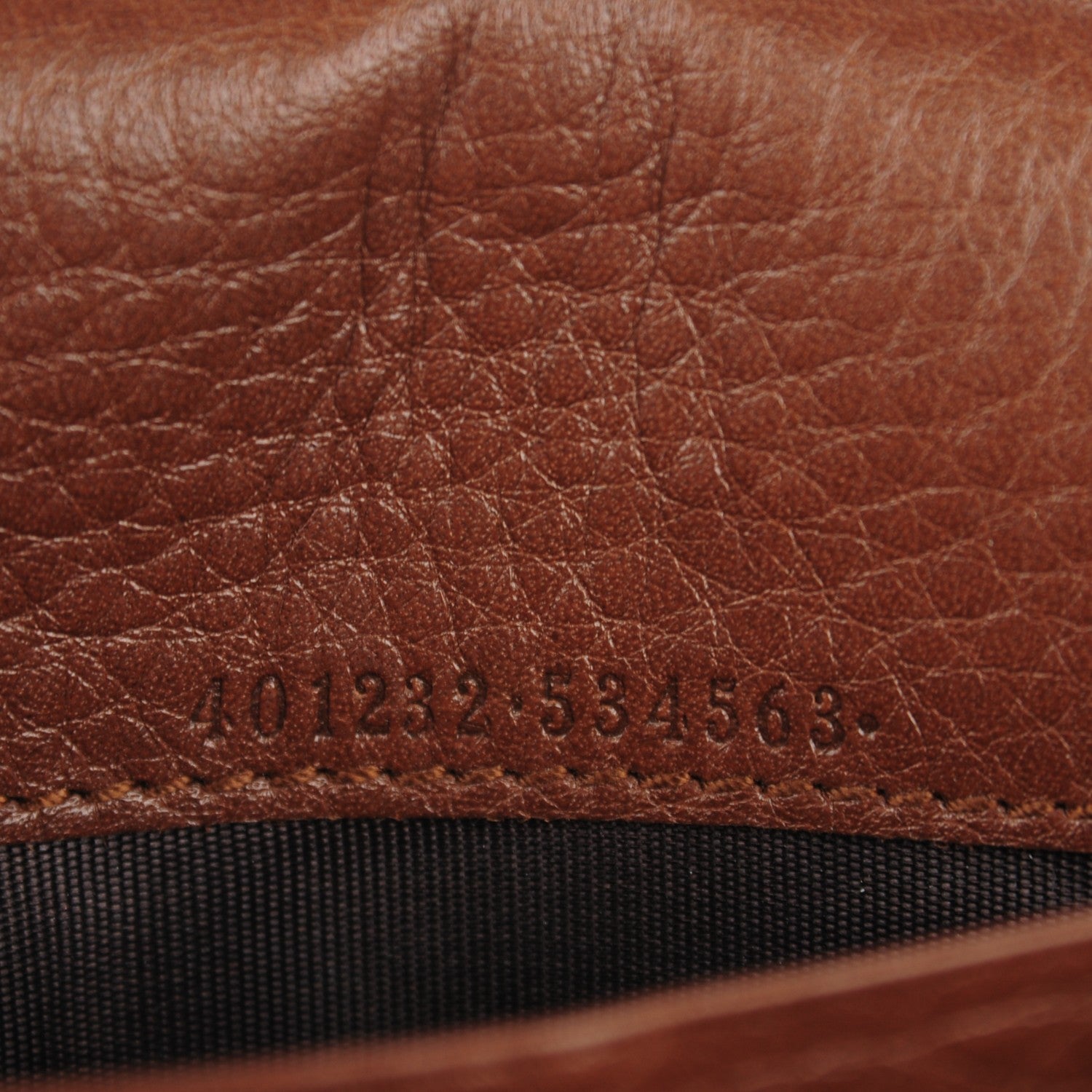 Gucci Cellarius Calfskin GG Marmont Chain Wallet Nut Brown 7 of 7