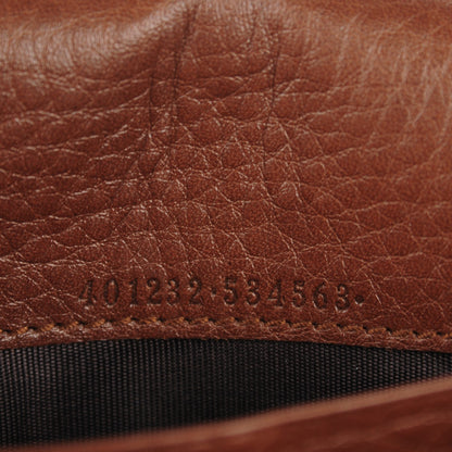 Gucci Cellarius Calfskin GG Marmont Chain Wallet Nut Brown 7 of 7