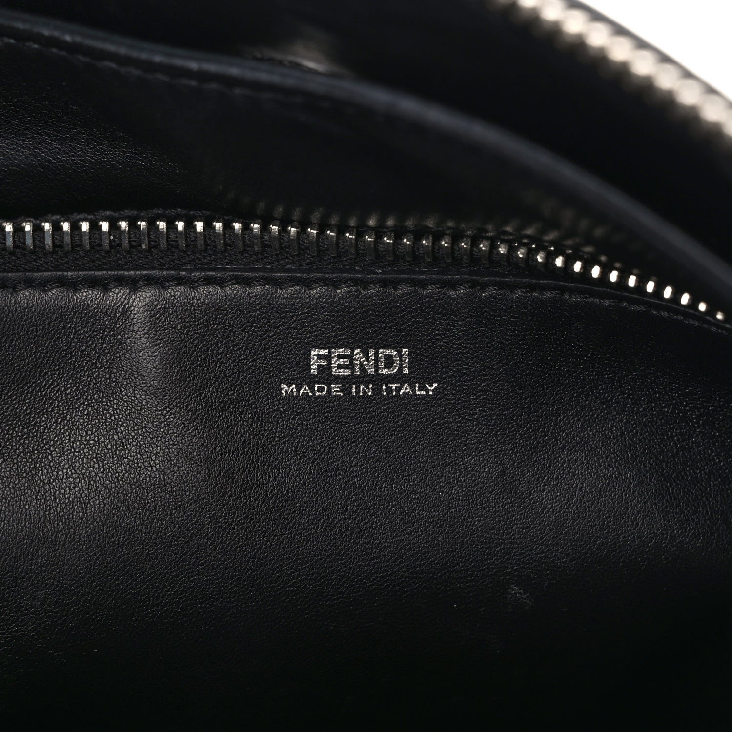 Fendi Shiny Nappa Trapuntata DotCom Chain Satchel Black 7 of 12