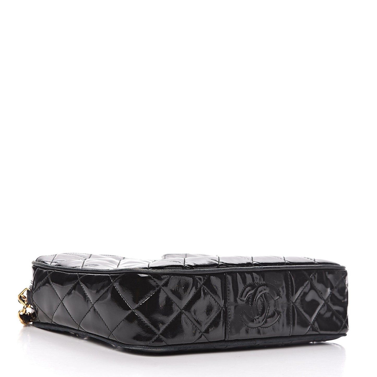 Patent Quilted Camera Case Black