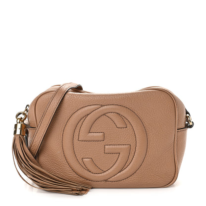 Gucci Pebbled Calfskin Small Soho Disco Bag Camelia 1 of 12