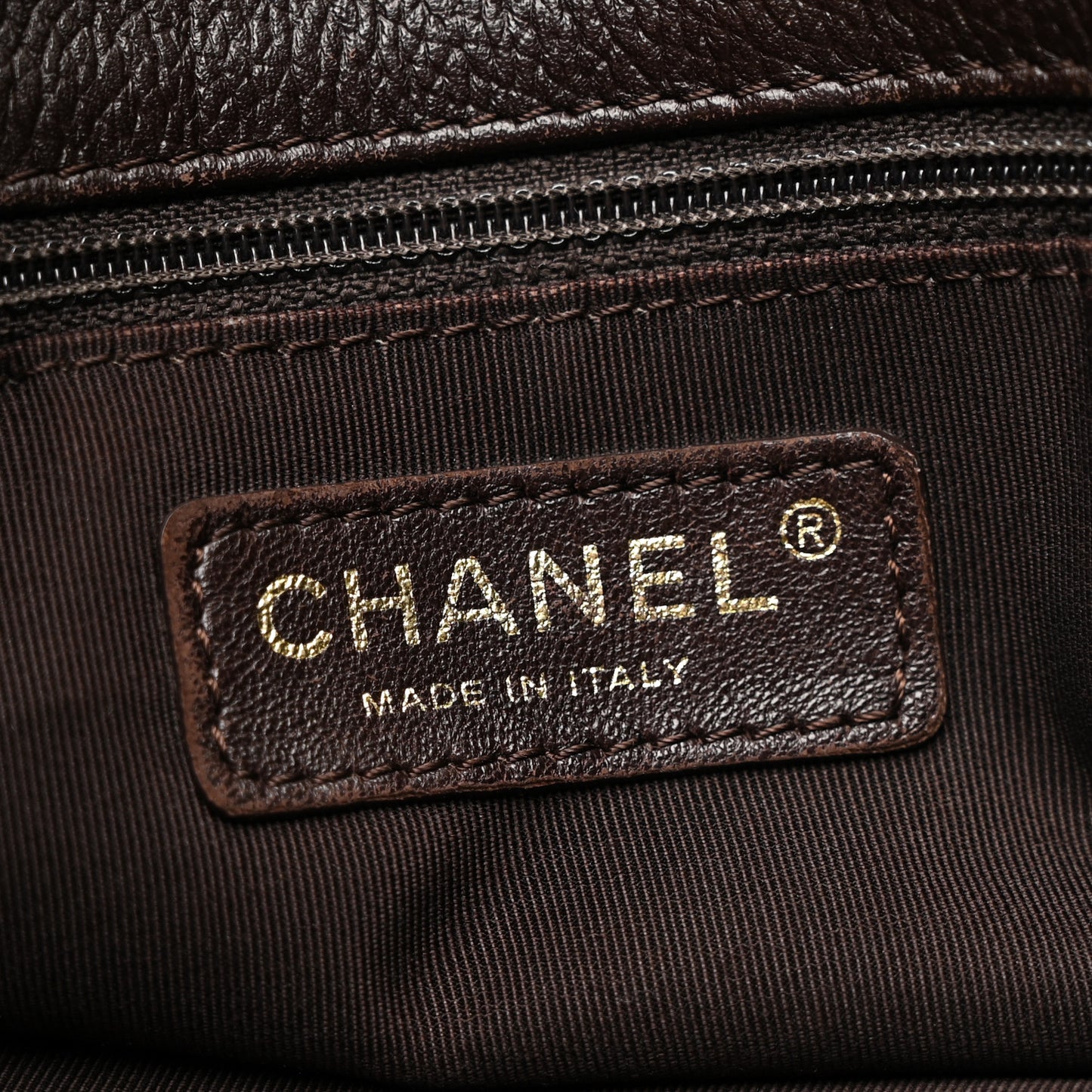 Calfskin Cerf Executive Shopper Tote Brown