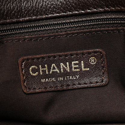 Chanel Calfskin Cerf Executive Shopper Tote Brown 8 of 13