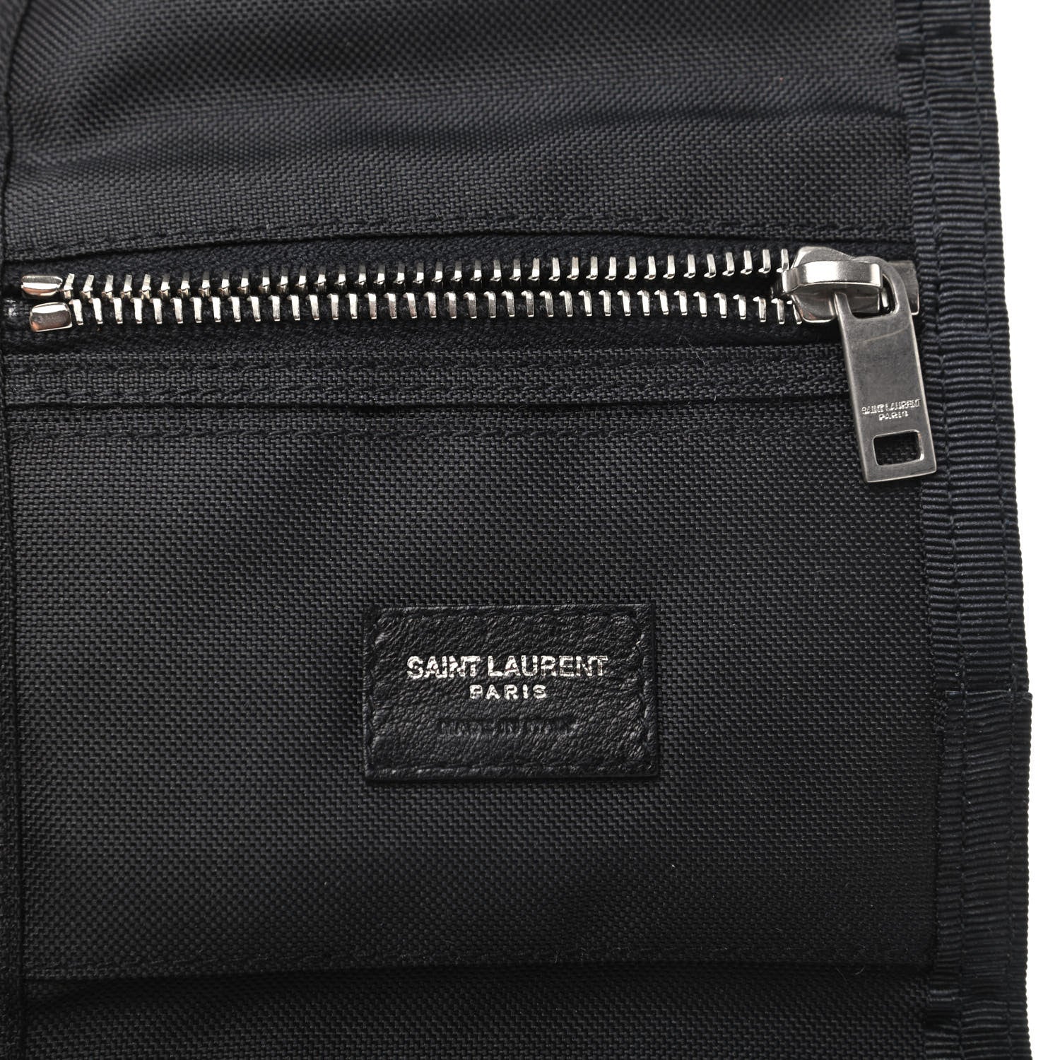 Saint Laurent Nylon Bandana Print Tiny Buffalo Wallet Black 6 of 8